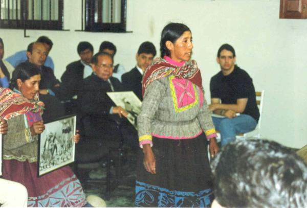 Visita de Alcalde y Familiares de Victimas de Chumbivilcas a Miembros de la Comisión de Verdad y Reconciliación