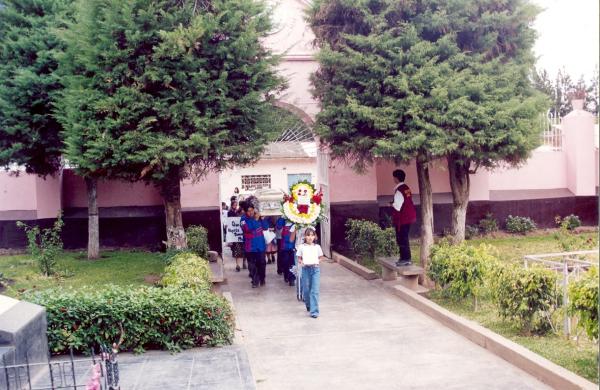 Entierro de restos encontrados en la provincia de Tocache