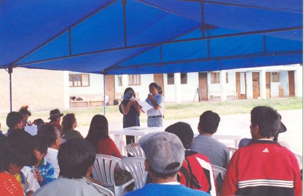 Movilización e Inspección del Estadio Municipal de Huanta