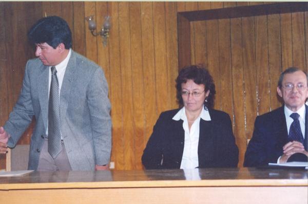 Bienvenida de los comisionados en Huanta