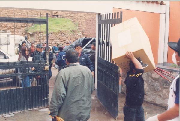 Traslado de Restos a Morgue Provisional de Quispillacta