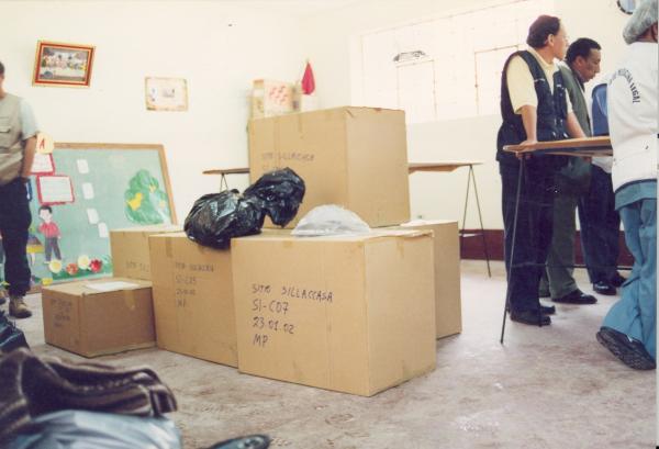 Traslado de Restos a Morgue Provisional de Quispillacta