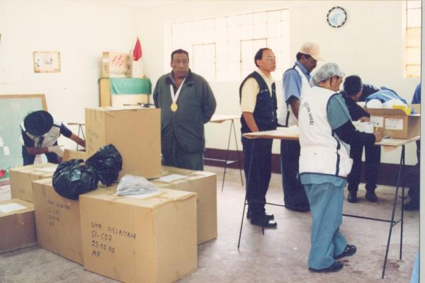 Traslado de Restos a Morgue Provisional de Quispillacta