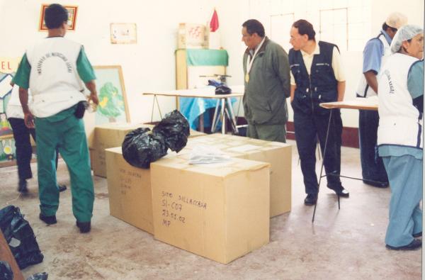 Traslado de Restos a Morgue Provisional de Quispillacta