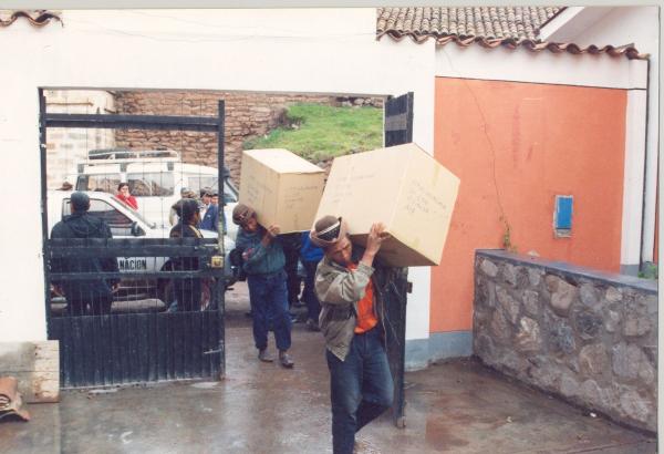 Traslado de Restos a Morgue Provisional de Quispillacta