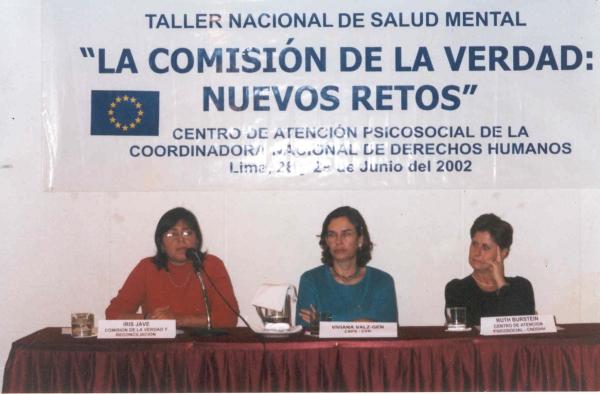 Taller Nacional de Salud Mental de la Comisión de la Verdad y Reconciliación: Nuevos retos - Lima