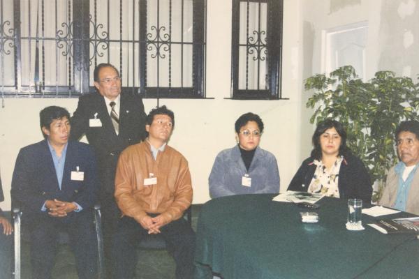 Movilización de la Asociación Nacional de Periodistas a la Comisión de la Verdad y Reconciliación en San Isidro