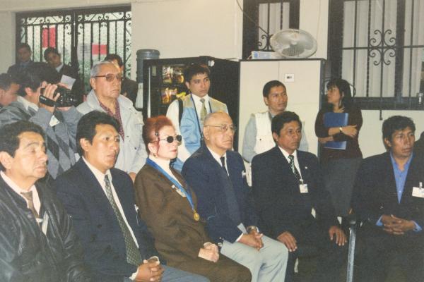 Movilización de la Asociación Nacional de Periodistas a la Comisión de la Verdad y Reconciliación en San Isidro