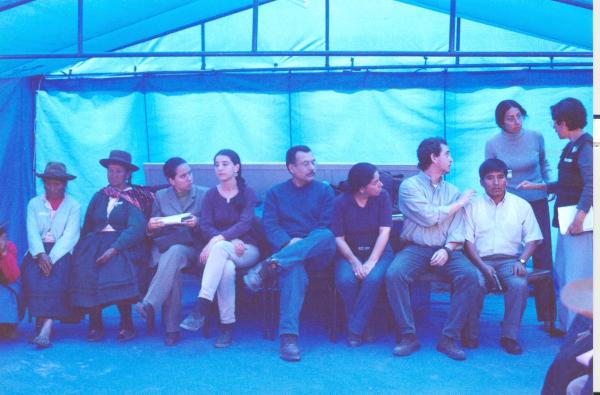 Reunión con familiares y conferencia de prensa en Huamanga