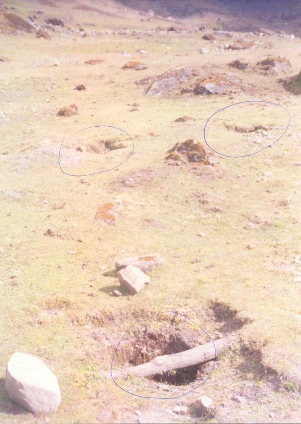 Identificación de Fosas en la Localidad de Chupón - Ayacucho