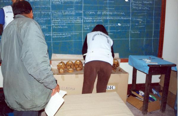 Reconocimiento de Restos en Chuschi