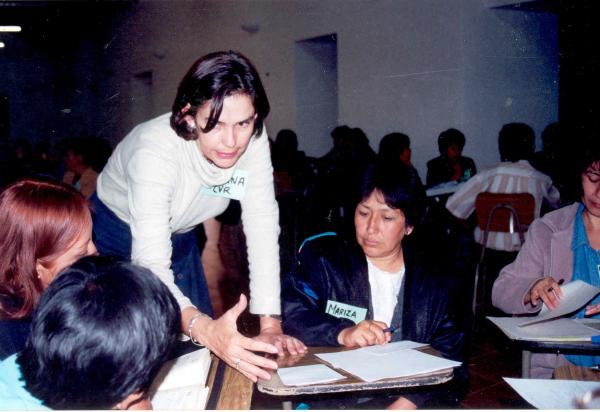 Taller de salud mental en la sede sur andino en Huamanga