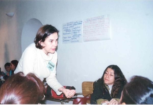 Taller de salud mental en la sede sur andino en Huamanga