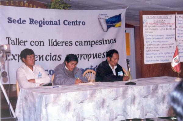 Taller de reconciliación con líderes argentinos en Huancayo