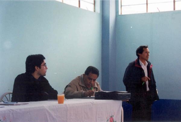 Taller con los comités de autodefensa en Huanta