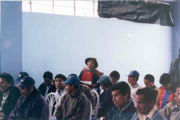 Taller con los comités de autodefensa en Huanta