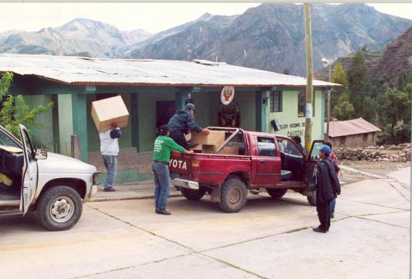 Traslado de restos a la comisaria de Quispillacta - Ayacucho