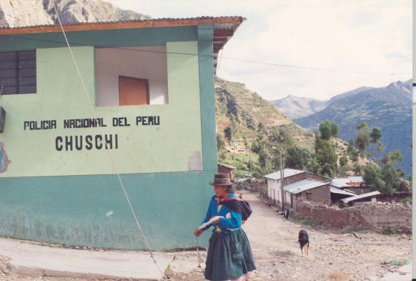 Traslado de restos a la comisaria de Quispillacta - Ayacucho