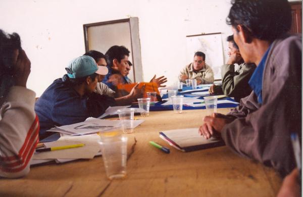 Visita de la Comisión de la Verdad y Reconciliación a Uchuraccay