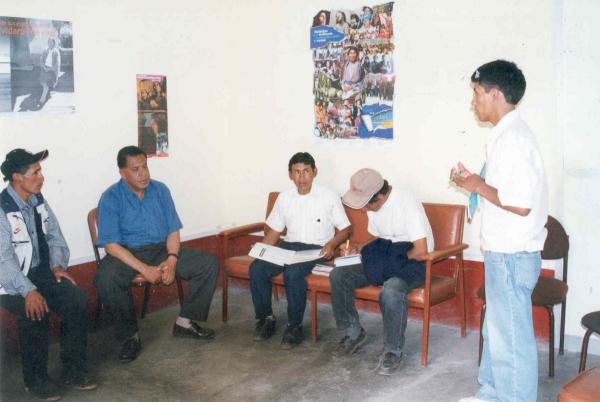 Visita de la Comisión de la Verdad y Reconciliación (CVR) a la ciudad de Ayacucho