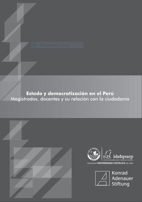 Estado y democratización en el Perú: magistrados, docentes y su relación con la ciudadanía