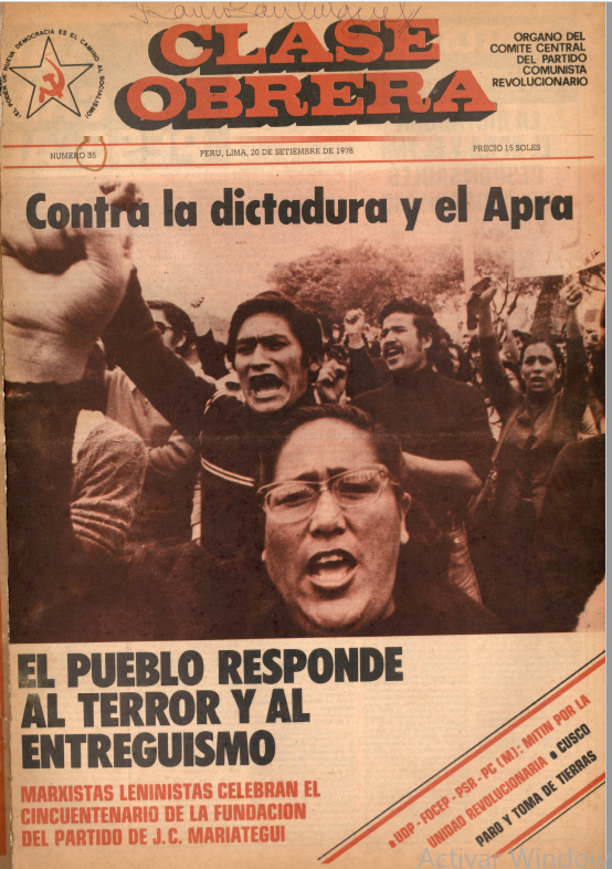 Contra la dictadura y el APRA