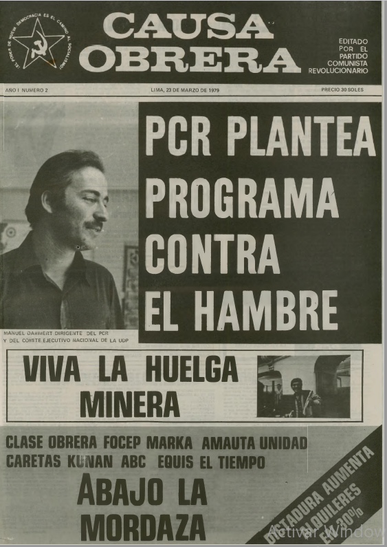 PCR plantea programa contra el hambre