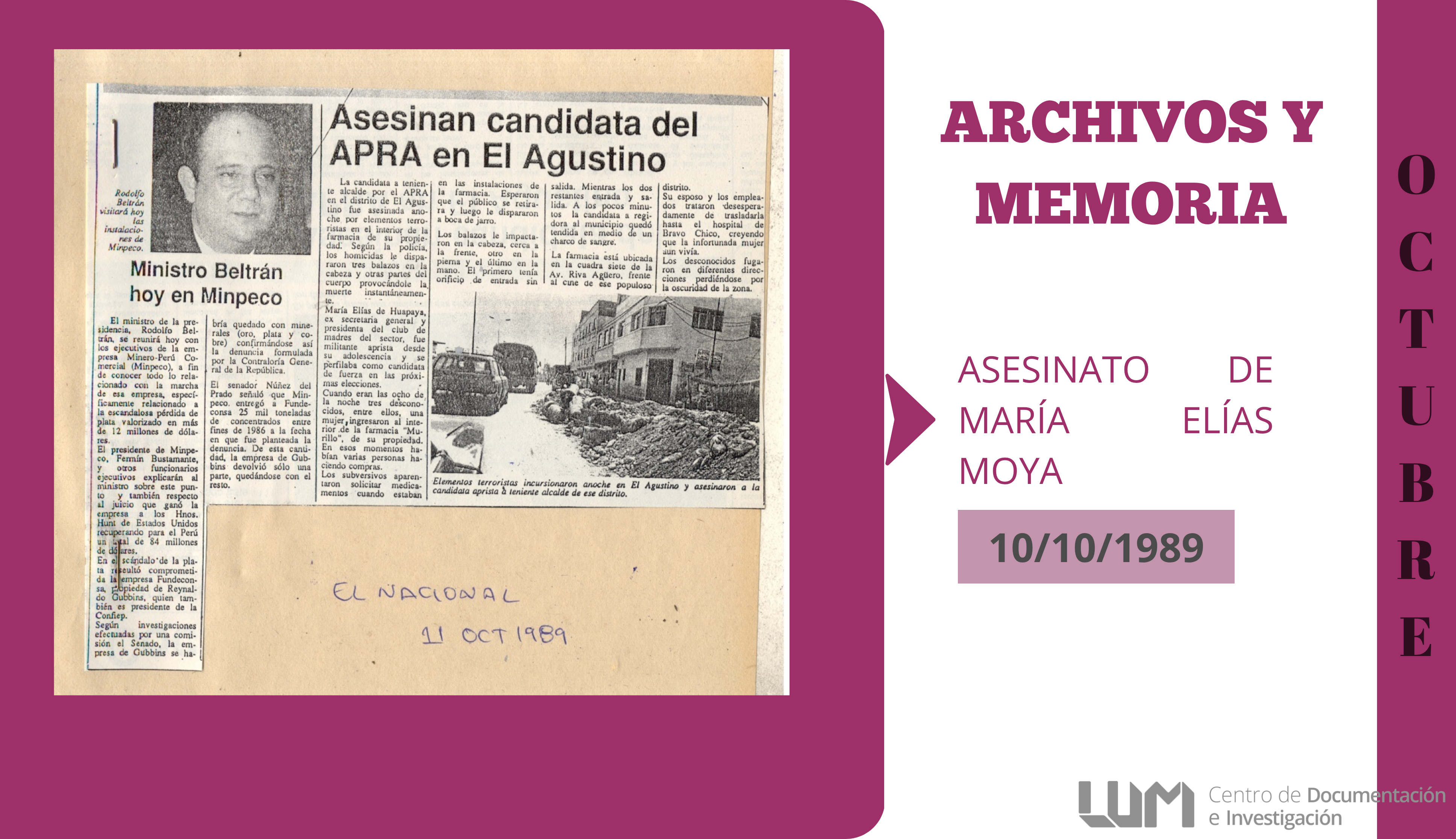 Asesinato de María Elías Moya