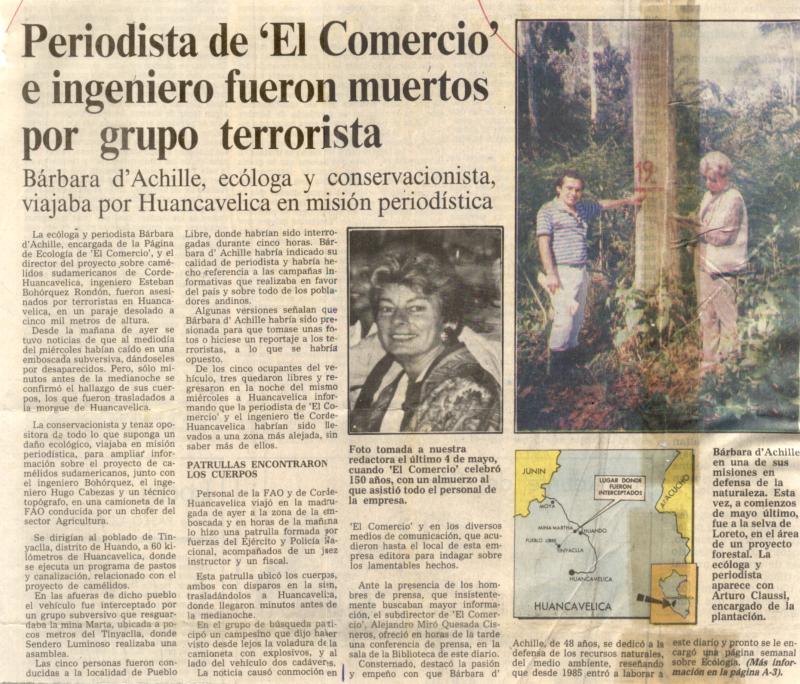 LUM efeméride Bárbara D'Achille esteban bohorquez