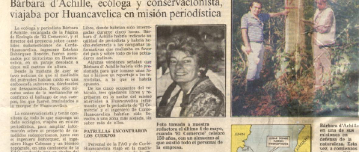 LUM efeméride Bárbara D'Achille esteban bohorquez